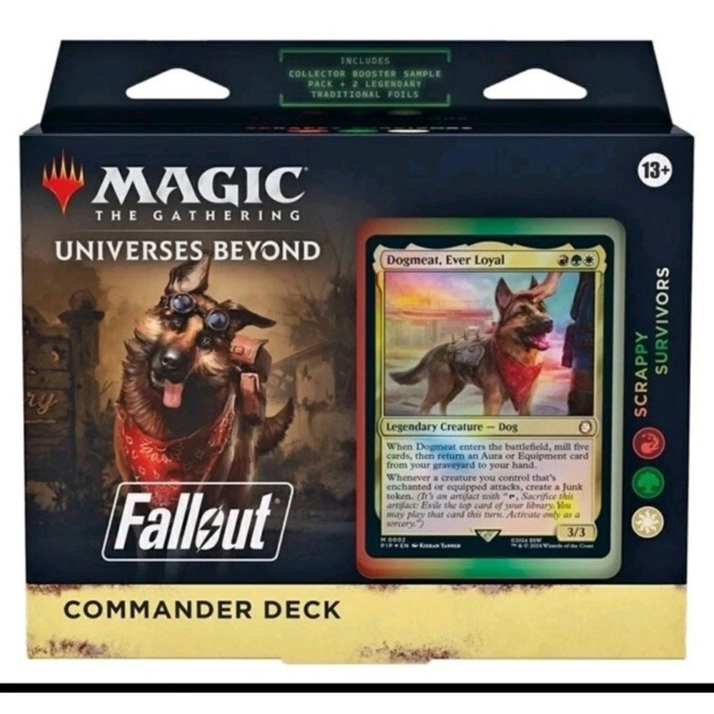 MTG Universes Beyond Fallout Commander Deck Scrappy Survivors Dogmeat NEW Sealed